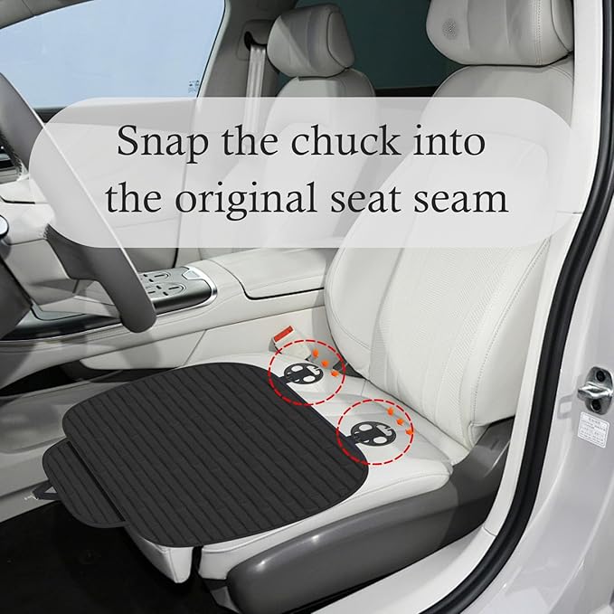Car Back Seat Cover,Non-Slip & Breathable Bench Seat Cover with Side Pockets for Car Storage & Protecting Interiors,Universal All-Season Seats Back Protector for Most Cars (Front Seat Cover/Biege)