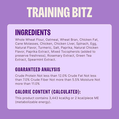 Wellness Old Mother Hubbard Training Bitz Assorted Mix Dog Treats, Natural Biscuits, 3 Flavors, 8 oz Bag