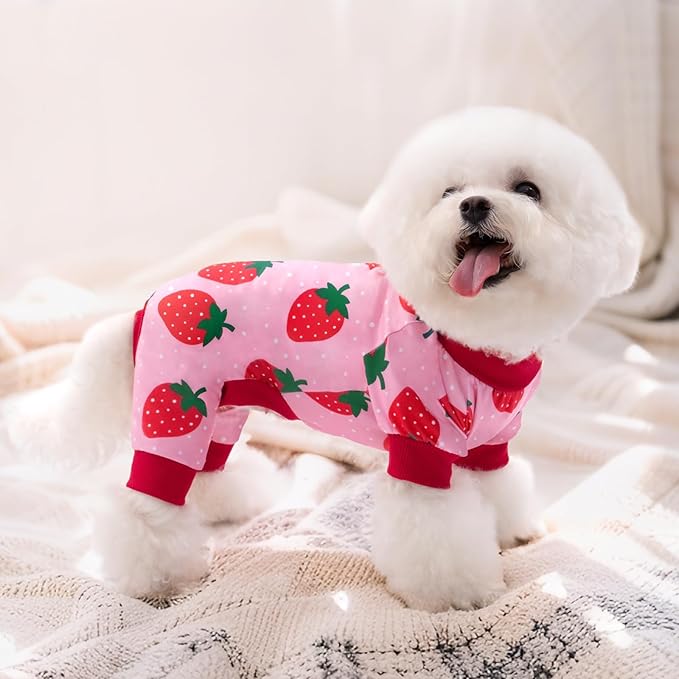 XPUDAC Dog Pajamas for Large Dogs, Strechy Soft Dog Clothes for Dogs Girl Boy Pet Jumpsuit, Cat Onesie-3XL