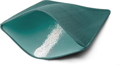 WePet Cat Litter Mat, Kitty Litter Trapping Mat, Honeycomb Double Layer Mats, No Phthalate, Urine Waterproof, Easy Clean, Scatter Control, Catcher Litter Tray Box Rug Carpet