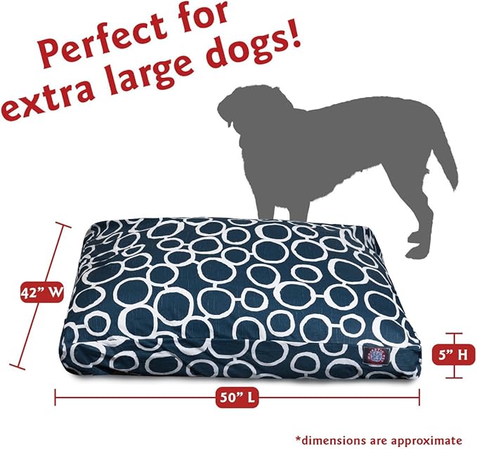 Majestic Pet Fusion Navy X-Large Rectangle Bed