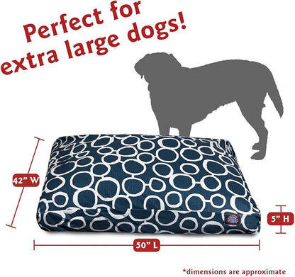 Majestic Pet Fusion Navy X-Large Rectangle Bed