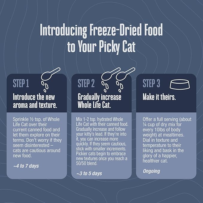 Whole Life Cat Freeze Dried Cat Food - Human-Grade Wet Food Toppers, Snacks & Lickable Treats, Instantly Hydrating Natural Broth Just Add Water - Salmon & Tuna, 4.5 Oz