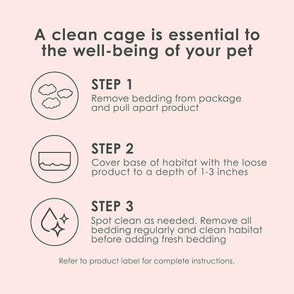 Kaytee Clean & Cozy Colors, Small Animal Bedding with Extreme Odor Control, Kaleidoscope, 49.2 Liters
