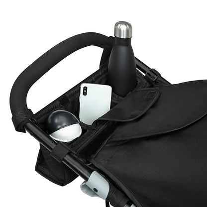 Delta Children Apollo Jogging Stroller - Shock Absorbing Frame with Large Canopy & Recline - Car Seat Compatible, Black