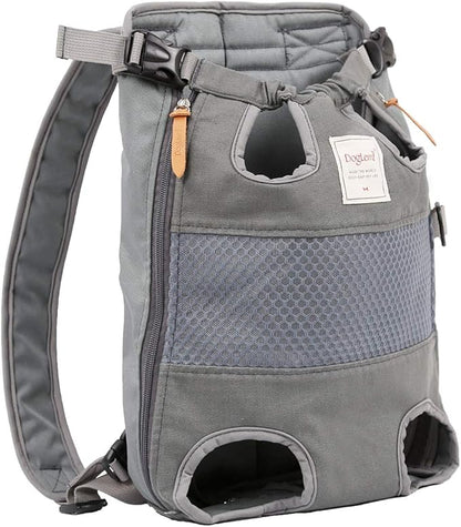 Dog Carrier Backpack - Legs Out Front - Facing Pet Carrier Backpack for Small Medium Large Dogs, Airline Approved Handsa - Canvas Mesh Free Cat Travel Bag