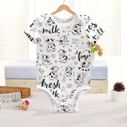 Bright Emotions Raccoons Baby Short Sleeve Bodysuits Romper Unisex Infant Outfit Wrapping Clothes for Boy Girl kids 3M
