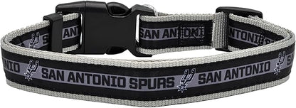Pets First NBA PET Collar SAN ANTONIO SPURS Dog Collar, Size Small Basketball Team Collar for Dogs & Cats. A Shiny & Colorful Dog & Cat Collar Licensed by the NBA