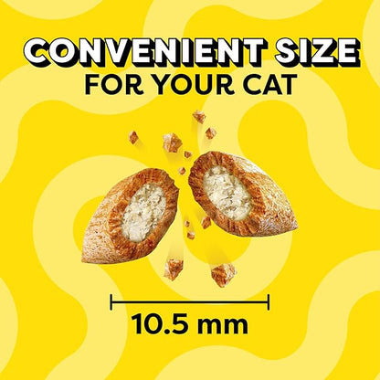 Temptations Cat Treats MixUps Surfer's Delight, Tuna, Shrimp, Salmon Flavor, Crunchy and Soft Cat Treats, 30 oz. Tub