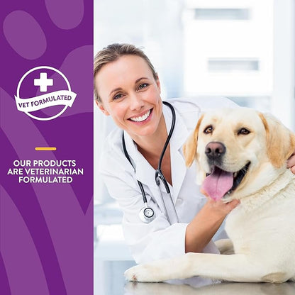 NaturVet VitaPet Adult Daily Vitamins for Dogs With Breath Aid – Includes Full Spectrum of Vitamins, Minerals, Omega-6 Fatty Acids, Parsley – Designed for Dogs Over 1 Year – 60 Ct.
