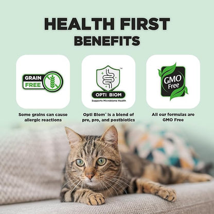 Nature's HUG Hypoallergenic Dry Cat Food for Adult Hairball & Wellness – Complete & Balanced Nutrition, Sensitive Stomach Support, High-Protein, Grain Free – 4lb