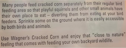Wagner's 18542 Cracked Corn Wild Bird Food, 10-Pound Bag