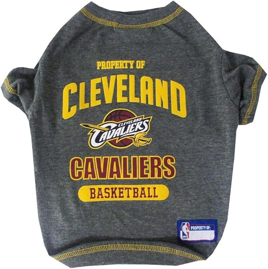 Pets First NBA Licensed Hoodies & T-shirt for Dogs & Cats, Clevel& Cavaliers, Large