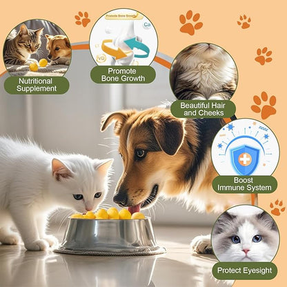 Dylan's cabin Freeze Dried Quail Egg Yolk - Single Ingredient Cat and Dog Treats Raw Natural Healthy Tasty Snacks for Training (198g)