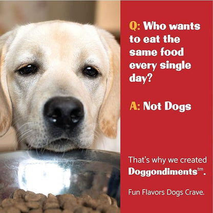 Nacho Cheesy Chip Dog Food Topper, Fun People Food Flavors, Powder, Small & Large Breeds, Made in USA