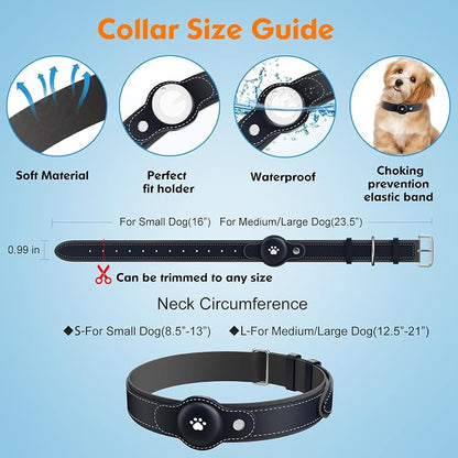 New GPS Tracker for Dogs: Smart Pet Collar with Real-Time Tracking,No Monthly Fee/Subscription (iOS & Android) Waterproof, Anti-Lost,365-Day Long Battery Life GPS Tracker Dog Collar(Tracker Included)