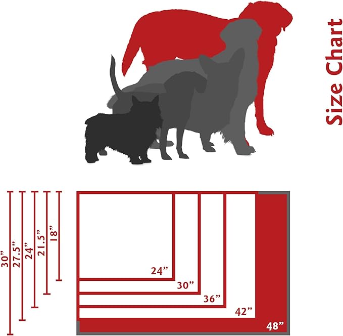 48" Towers Gray Crate Dog Bed Mat By Majestic Pet Products