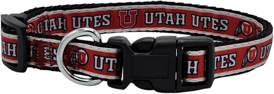 Pets First Collegiate PET Collar OLD VERSION Utah Utes Dog Collar, Size Small. Best Sports Team Collar for Dogs & Cats. A Shiny & Colorful Dog & Cat Collar Licensed by The NCAA
