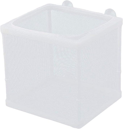COMOK Fish Hatchery Breeder Box Aquarium Separation Net Nylon Incubator Mesh Fish Breeding Tanks Isolation Box White Square 20PCS