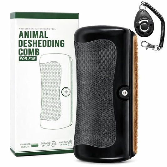 Pets Shedding & Grooming Tools, Deshedding Dog Brush for Shedding- Upgrade Cats, Dogs, Rabbits, Horses, Ergonomic Hair Removal Brushs
