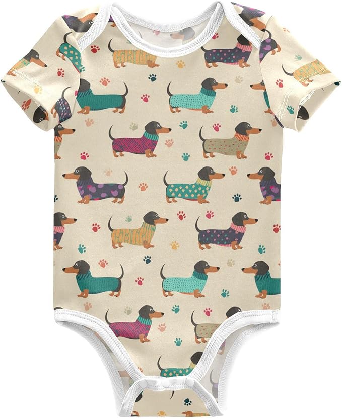 Bright Emotions Raccoons Baby Short Sleeve Bodysuits Romper Unisex Infant Outfit Wrapping Clothes for Boy Girl kids 3M