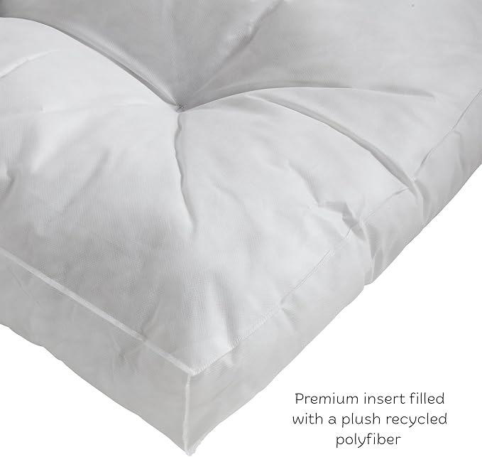 Buster Deluxe Reversible Pillow Style Sherpa Dog Bed, Gray, Large (48 x 36 in.)