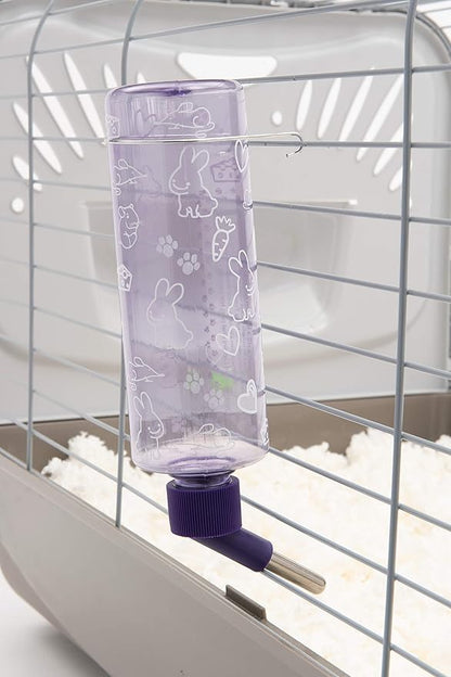 Lixit Standard Cage Water Bottles for Rabbits, Ferrets, Guinea Pigs, Hamsters, Rats, Mice and Other Small Animal's (16 Ounce, Clear)