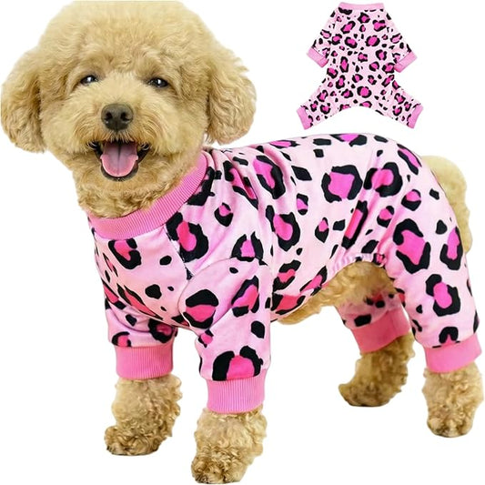 Vet-Approved Calming Dog Onesie Pajamas | High-End Hypoallergenic Polyester | Ultra-Premium & Cute for Small, Medium Dog Holiday Clothes & Recovery Suit | All-Season XL