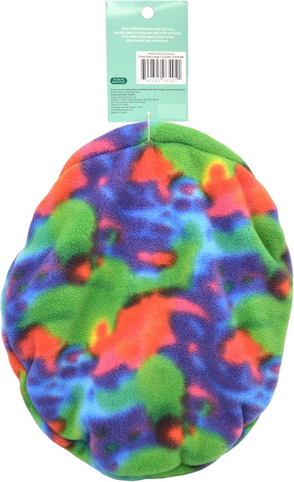 Oxbow Enriched Life Cozy Cave, Large, Guinea Pig Hideout, Bunny Hideaway, Rabbit Bed, Polar Fleece Small Animal Hideout for Guinea Pig Cage, Bunny Enrichment, Rat & Chinchilla Habitat Accessory
