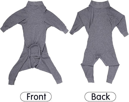 Xqpetlihai Dog Onesie Surgery Recovery Suit for Medium Large Dogs Recovery Shirt for Abdominal Wounds or Skin Diseases Bodysuit Dogs Pajamas (G,L)