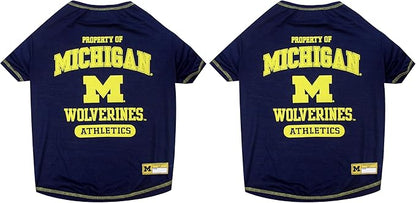 Pets First NCAA Michigan Wolverines Dog T-Shirt, Large (Pack of 2)