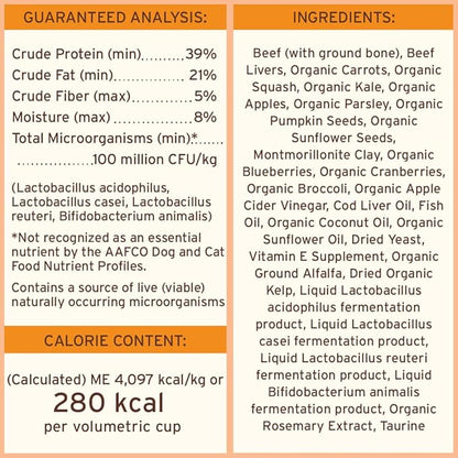 Primal Freeze Dried Dog Food, Pronto Mini Nuggets, Beef; Scoop & Serve, Complete & Balanced Meal; Also Use as Topper or Treat; Premium, Healthy, Grain Free High Protein Raw Dog Food (7 oz)