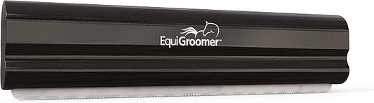 EquiGroomer Deshedding Brush, 8-Inch for Horses and Large Pets, Black, Removes Loose Dirt, Hair, and Fur, Professional Undercoat Grooming Tool