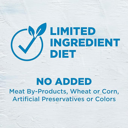 Wellness Simple Limited Ingredient Adult Dry Dog Food, Grain Free Kibble, Sensitive Stomach, Skin & Coat Support, Natural, Chicken Free, Turkey and Potato Recipe, 40 lb Bag