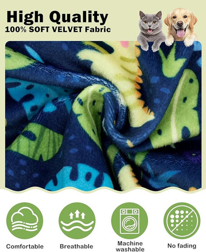 CuteBone Dinosaur Costume Dog Pajamas, Stretchy Spandex Crystal Velvet Sleepwear Coat for Small Dogs, Soft & Warm Pet Outfit Clothes for Cold Weather, Cozy Pullover Design COSP10M