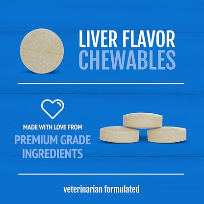 Petnc Adult Multi Chewables (75 Count), Daily Dog MultiVitamin & Multimineral Support, Includes Zinc, Magnesium & More, Supports Overall Health, For Dogs 1+ Year, Liver Flavor