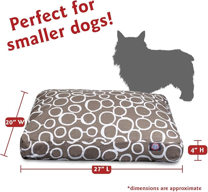 Majestic Pet Fusion Mocha Small Rectangle Pet Bed