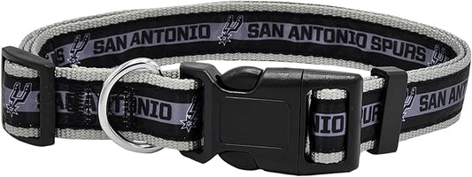 Pets First NBA PET Collar SAN ANTONIO SPURS Dog Collar, Size Small Basketball Team Collar for Dogs & Cats. A Shiny & Colorful Dog & Cat Collar Licensed by the NBA