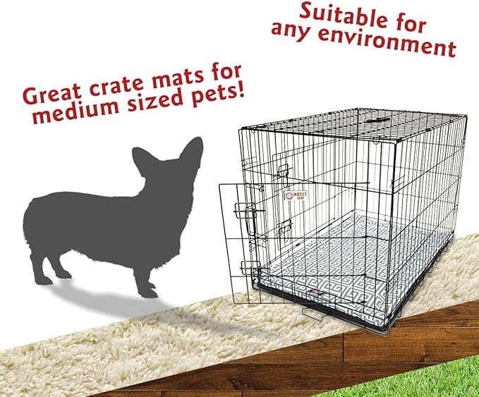 36" Towers Gray Crate Dog Bed Mat By Majestic Pet Products