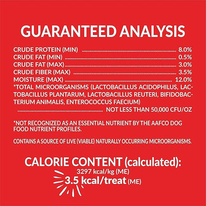 Pupcorn Plus - Puffed Dog Treats with Prebiotics and Probiotics - Chicken and Cheddar Cheese (4oz) - Made in USA (Pack of 3)