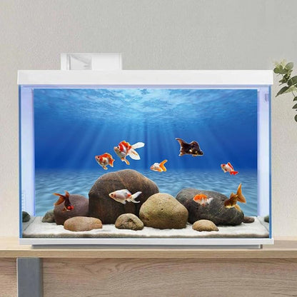 AWERT Undersea Theme Aquarium Background Sunshine Underwater World Fish Tank Background 30x12 inches