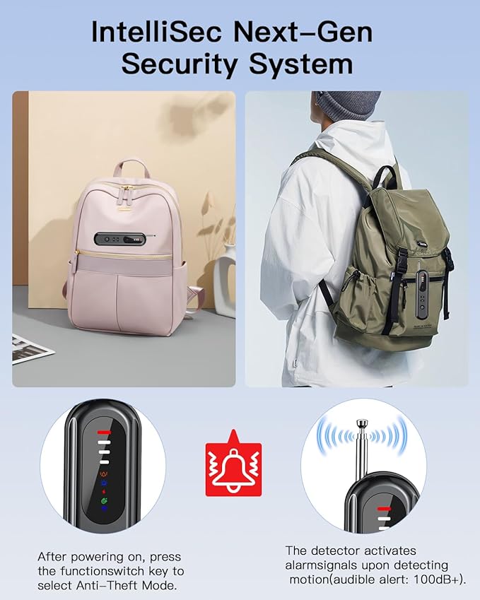Hidden Camera Detector, Anti-Spy Camera Finder, RF Signal & WiFi Scanner, GPS Tracker & Bug Detector, 6 Modes Portable Privacy Protector for Travel, Hotel, Car, Bathroom– Spy Device Detection Pen