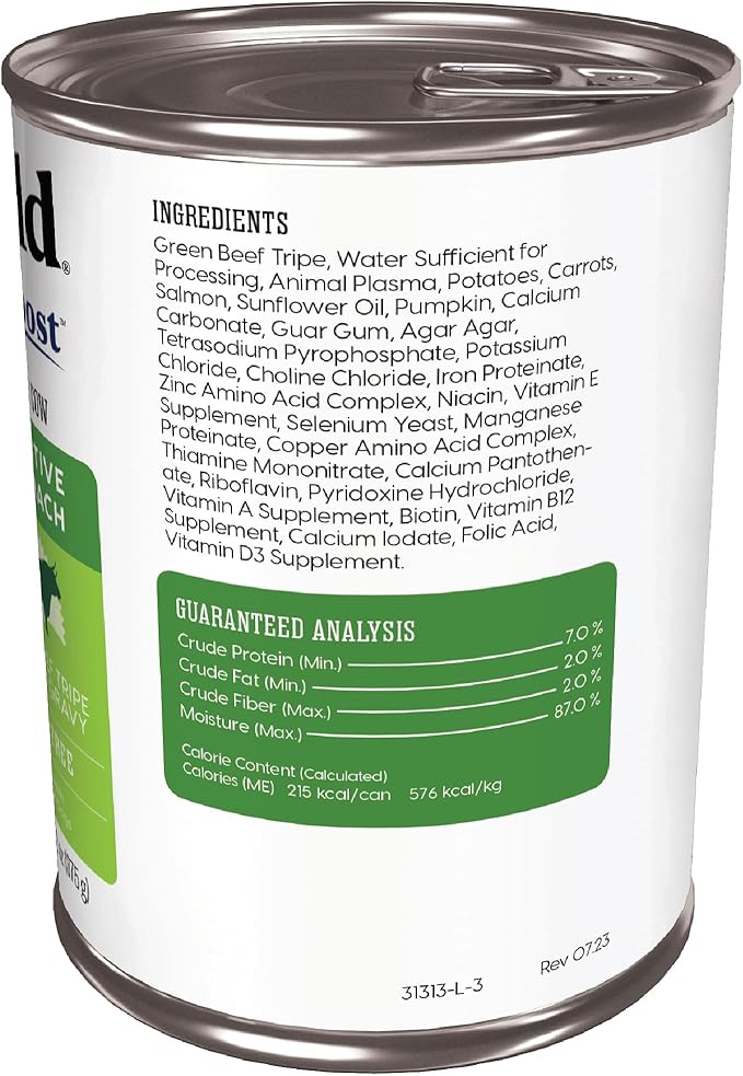Solid Gold Beef Tripe Wet Dog Food Mix in for Adult & Senior Dogs - Helps Boost Appetite for Picky Eaters & Sensitive Stomachs - Canned Dog Food Additive for Healthy Digestion - Single 13.2oz Can