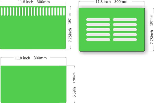 Bubblefin Aquarium Sump Refugium DIY Kit for Protein Skimmer Sump - Chamber dividers (20 Gal-Green)