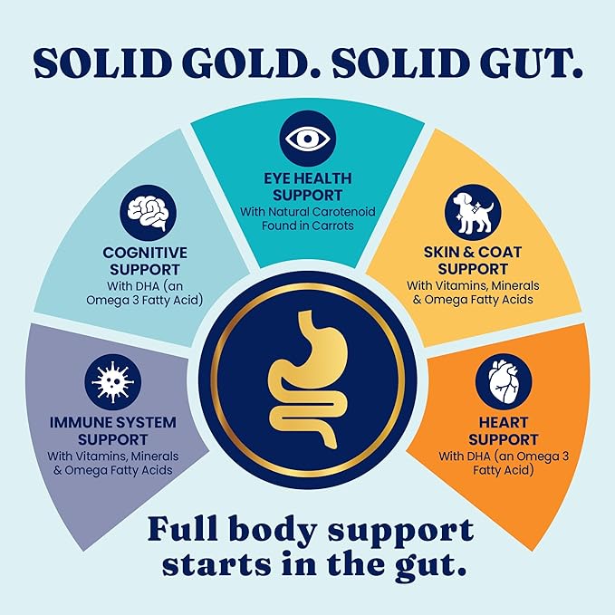 Solid Gold Freeze Dried Dog Food - W/Real Beef, Pumpkin & Superfoods - Freeze Dried Raw Dog Food Toppers for Picky Eaters to Serve as a Nutrient-Dense Meal Topper or High Protein Treats - 5.5oz