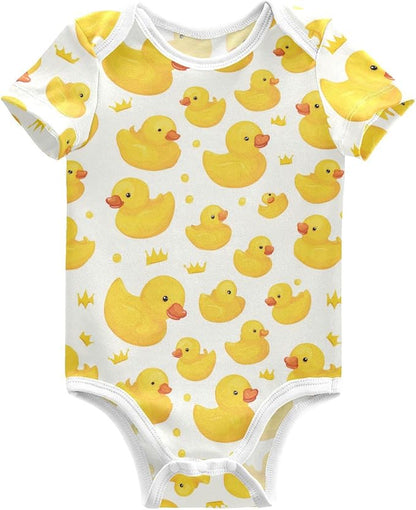 Bright Emotions Raccoons Baby Short Sleeve Bodysuits Romper Unisex Infant Outfit Wrapping Clothes for Boy Girl kids 3M