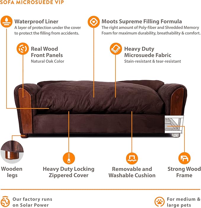 Moots VIP Pet Bed V2 (Chocolate, Large)
