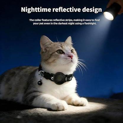 Cat Collar (iOS Only) - Pet Tracker Compatible with Apple Find My, Waterproof Smart Tag, No Monthly Fee. Advanced Safety Solution for Small & Large Cats.