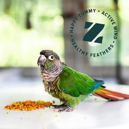 ZuPreem FruitBlend Bird Pellets, Daily Bird Food for Cockatiel, Lovebird, Quaker, Small Conure, Lorikeet, Core Nutrition for Medium Birds, Cockatiel Pellets, Conure Bird Food (M, 10 lbs)