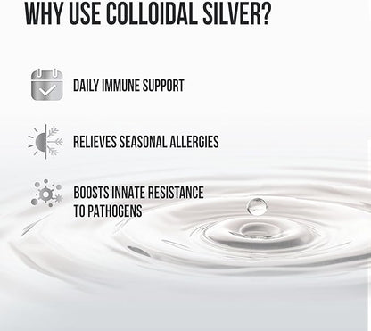 Sovereign Silver Pets Immune Support - Colloidal Silver, Bio-Active Silver Hydrosol, for Dogs and Cats 10 ppm, Liquid Dropper, 4 Fl Oz, (118 mL)
